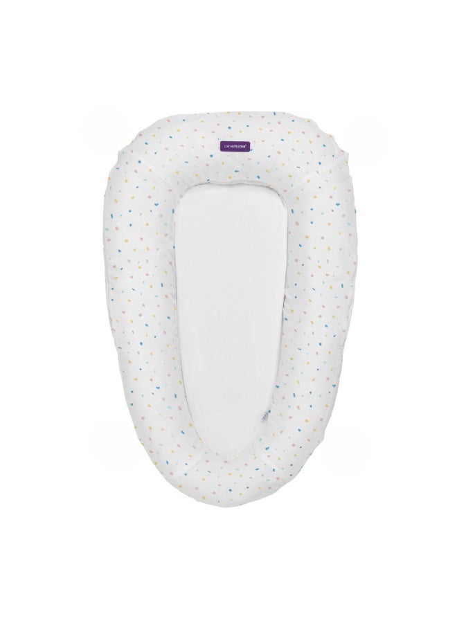 Clevamama ClevaFoam Baby Pod, White (0-6m) - Terrazzo - Image 1